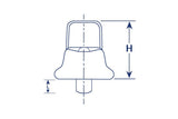 Common Sense&reg; Turn Button 91-XB-78318--1A Nickel Finish 100 pack