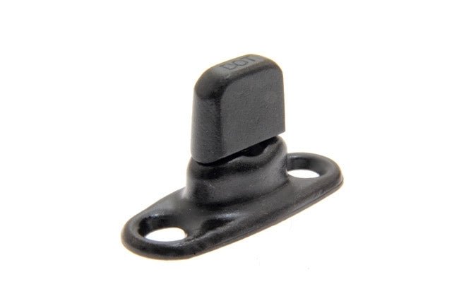 Common Sense&reg; Cloth-to-Surface Turn Button Fastener Set (Black) 0.68 inch Turn Button - (Screws not included)
