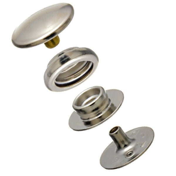 Baby Durable&trade; Cloth-to-Cloth Snap Fastener Set (Nickel Plated) 0.179 inch Post