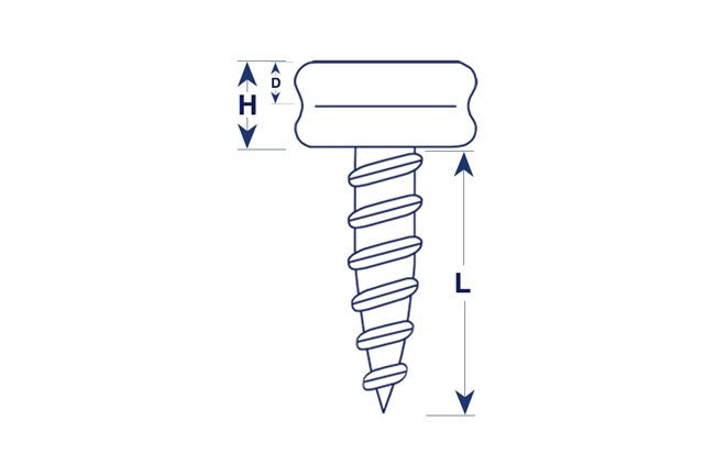 DOT&reg; Durable&trade; Screw Stud 93 X8 103937-2A 5/8 inches Nickel Plated Brass / Stainless Steel Screw 1000 pack