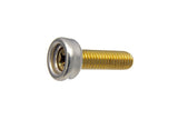 DOT&reg; Durable&trade; Screw Stud 93-XB-107087-1A Nickel Stud,Brass Screw Finish 0.625 inch 100 pack