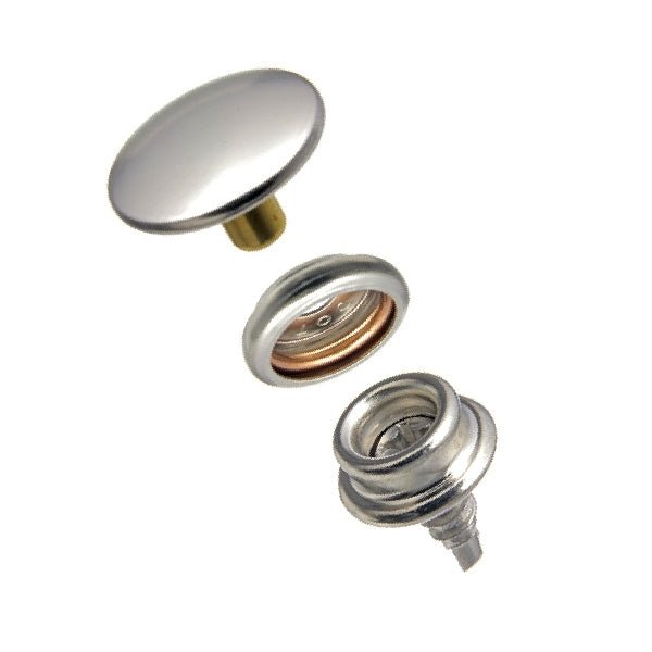Durable&trade; Cloth-to-Surface Screw Stud Fastener Set (Nickel Plated) 5/8 inch Screw Stud