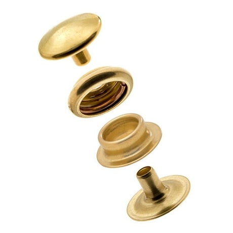 Durable&trade; Cloth-to-Cloth Snap Fastener Set (Brass) 0.24 inch Post