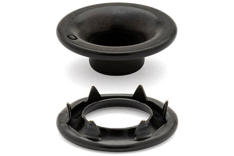 DOT&reg; Rolled Rim Grommet and Spur Washer 20-007R001611XG Black Finish #0 size 144 pack
