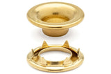 DOT&reg; Rolled Rim Grommet and Spur Washer 20-007R050001XG Brass Finish #0 size 144 pack