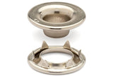 DOT&reg; Rolled Rim Grommet and Spur Washer 20-007R051831XG Nickel Finish #0 size 144 pack