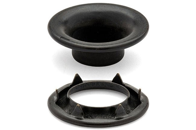 DOT&reg; Rolled Rim Grommet and Spur Washer 20-007R101611XG Black Finish #1 size 144 pack