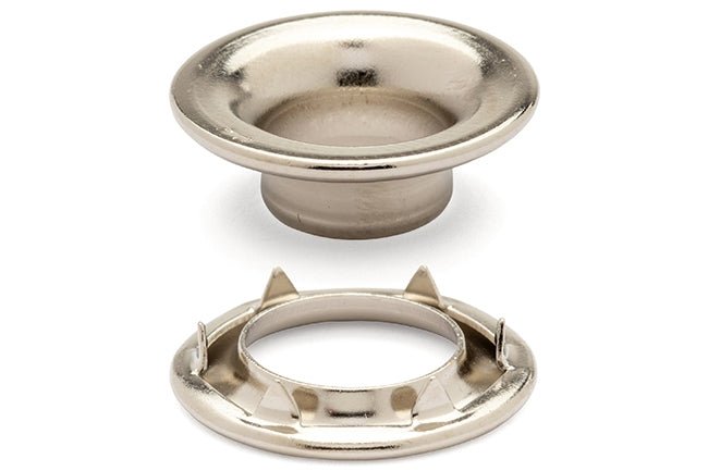 DOT&reg; Rolled Rim Grommet and Spur Washer 20-007R151831XG Nickel Finish #1 size 144 pack