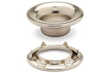 DOT&reg; Rolled Rim Grommet and Spur Washer 20-007R151831XG Nickel Finish #1 size 144 pack