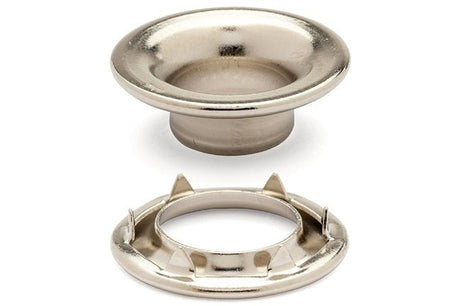DOT&reg; Rolled Rim Grommet and Spur Washer 20-007R151831XG Nickel Finish #1 size 144 pack