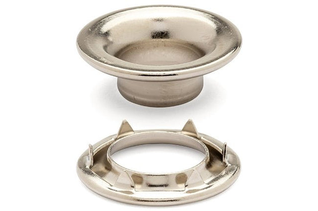 DOT&reg; Rolled Rim Grommet and Spur Washer 20-007R151831XG Nickel Finish #1 size 144 pack
