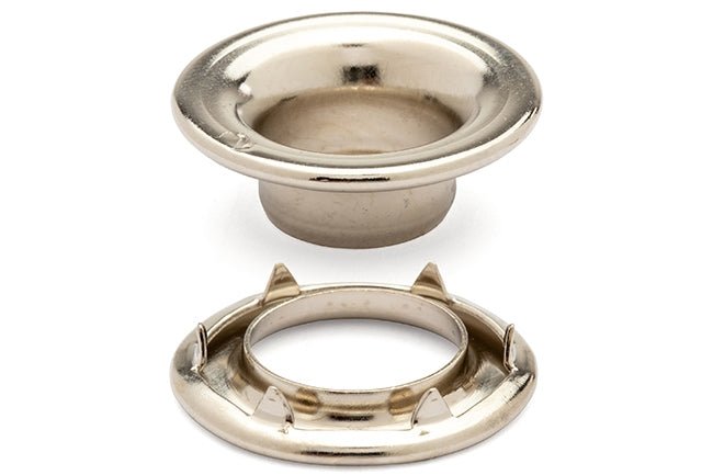DOT&reg; Rolled Rim Grommet and Spur Washer 20-007R251831XG Nickel Finish #2 size 144 pack