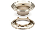 DOT&reg; Rolled Rim Grommet and Spur Washer 20-007R251831XG Nickel Finish #2 size 144 pack