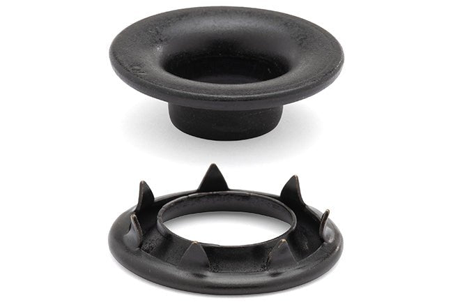 DOT&reg; Rolled Rim Grommet and Spur Washer 20-007R301611XG Black Finish #3 size 144 pack