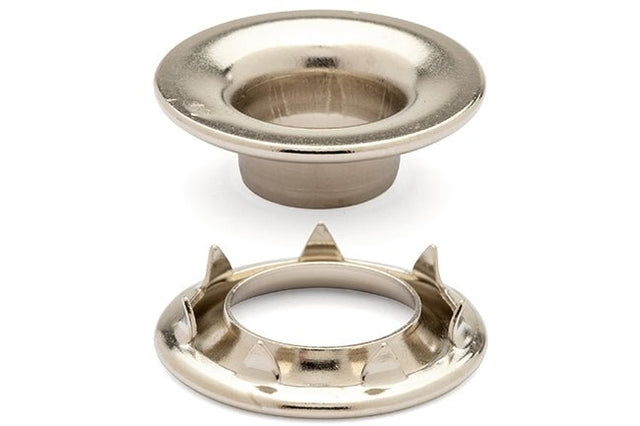 DOT&reg; Rolled Rim Grommet and Spur Washer 20-007R351831XG Nickel Finish #3 size 144 pack