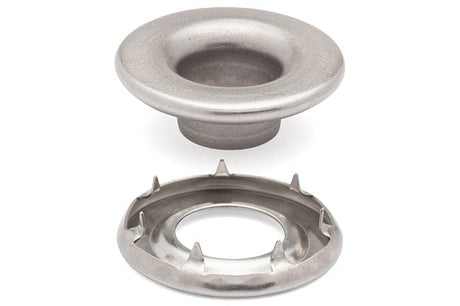 DOT® Rolled Rim Grommet and Spur Washer 20MNS77150001XG Stainless Steel Finish 1 size 144 pack - Dot Fasteners