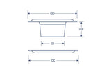 DOT&reg; Sheet Metal Grommet and Plain Washer 20-0070451831XG Nickel Finish #4 size 144 pack