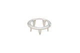 Gripper&reg; Snap Fasteners Prong Ring 96-NS-90945--1U Stainless Steel Finish 0.141 inch 100 pack