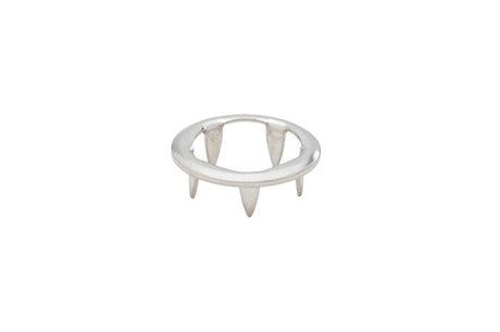 Gripper&reg; Snap Fasteners Prong Ring 96-NS-90945--1U Stainless Steel Finish 0.141 inch 100 pack