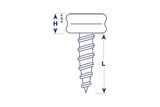 Pull-the-DOT&reg; Screw Stud 92-X8-183074-1A Nickel Finish 3/8 inch 100 pack