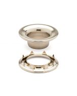 DOT&reg; Rolled Rim Grommet and Spur Washer 20-007R451831XG Nickel Finish #4 size 144 pack