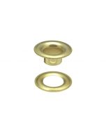 DOT&reg; Sheet Metal Grommet and Plain Washer 20-0070050001XG Brass Finish #0 size 144 pack