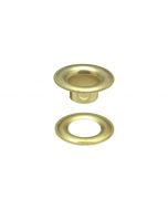 DOT&reg; Sheet Metal Grommet and Plain Washer 20-0070250001XG Brass Finish #2 size 144 pack