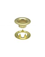 DOT&reg; Sheet Metal Grommet and Tooth Washer 20-007T250001XG Brass Finish #2 size 144 pack