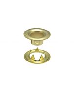 DOT&reg; Sheet Metal Grommet and Tooth Washer 20-007T250001XG Brass Finish #2 size 144 pack