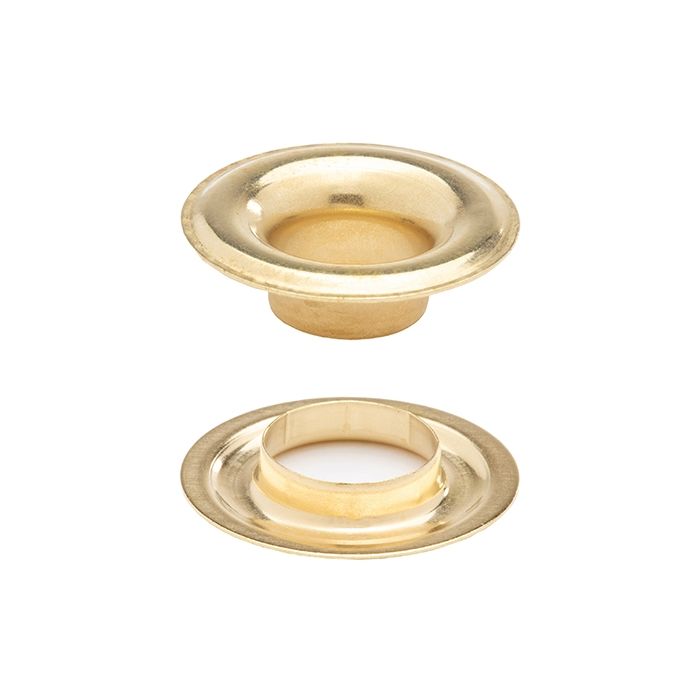 Brass Grommets with Plain Washer - Size #4