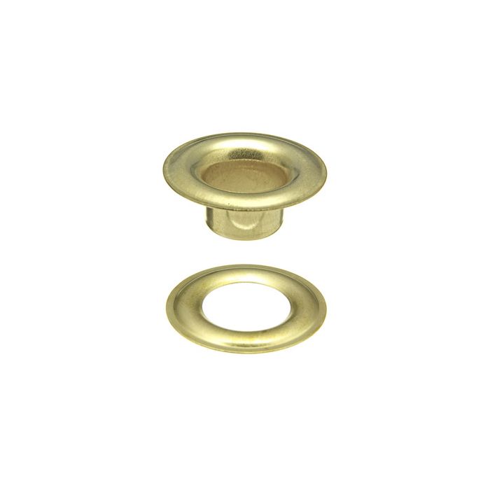 Brass Grommets with Plain Washers – Size #3