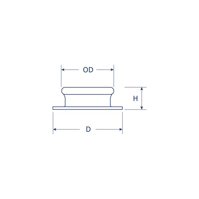 DOT® Durable™ Stud 93-BS-10379--1A Nickel Finish 100 pack