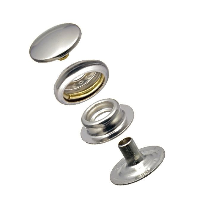 DOT® Durable™ Snap Fastener Set - Fabric-to-Fabric (Nickel-Plated)