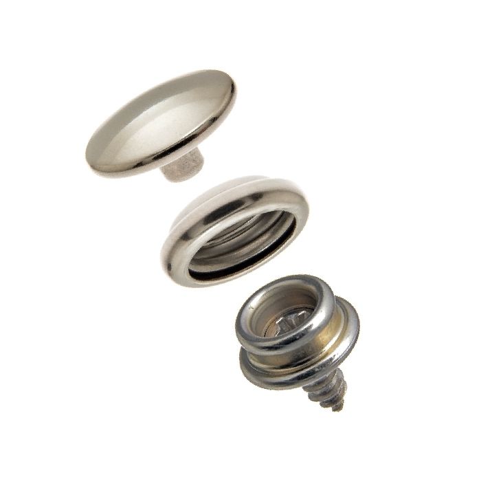 DOT® Durable™ Snap Fastener Set - Cloth-to-Surface (Stainless Steel)