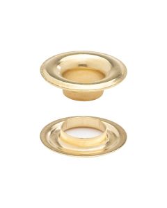 DOT® Sheet Metal Grommet and Neck Washer 20-007N050001XG Brass Finish #0 size 144 pack