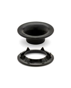 DOT® Rolled Rim Grommet and Spur Washer 20-007R101611XG Black Finish #1 size 144 pack
