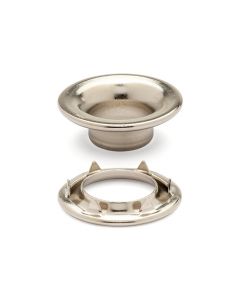 DOT® Rolled Rim Grommet and Spur Washer 20-007R151831XG Nickel Finish #1 size 144 pack