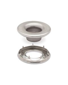 Rolled Rim Grommet and Spur Washer 20MNS77250001XG Stainless Steel Finish #2 size 144 pack