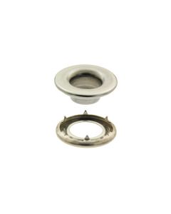 Rolled Rim Grommet and Spur Washer 20MNS77550001XG Stainless Steel Finish #5 size 144 pack