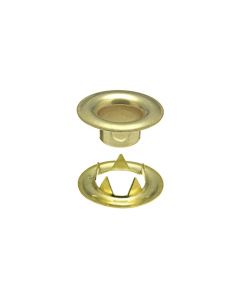 DOT® Sheet Metal Grommet and Tooth Washer 20-007T350001XG Brass Finish #3 size 144 pack