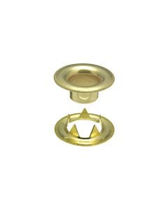 DOT® Sheet Metal Grommet and Tooth Washer 20-007T350001XG Brass Finish #3 size 144 pack