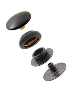 Baby Durable™ Cloth-to-Cloth Snap Fastener Set (Matte Black) 0.179 inch Post