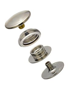 Baby Durable™ Cloth-to-Cloth Snap Fastener Set (Nickel Plated) 0.179 inch Post