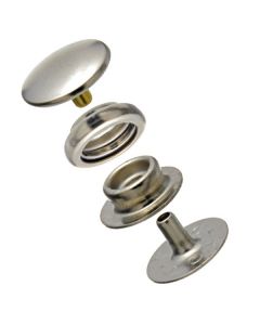 Baby Durable™ Cloth-to-Cloth Snap Fastener Set (Nickel Plated) 0.229 inch Post
